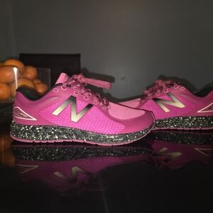 New Balance Pink and Black Running Shoes
